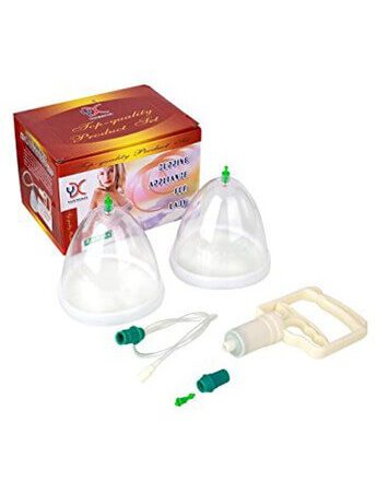 Breast Enlargement Pump 13cm CUP Chest gain Cupping Appliance for Lady