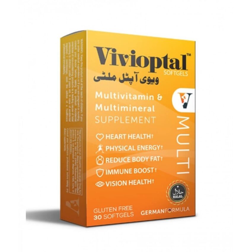 •Vivioptal Multi Local cash on delivery  To maintain good heart health • To support good eye health • In energy metabolism and well being •  keep skin healthy • To maintain a healthy active mind