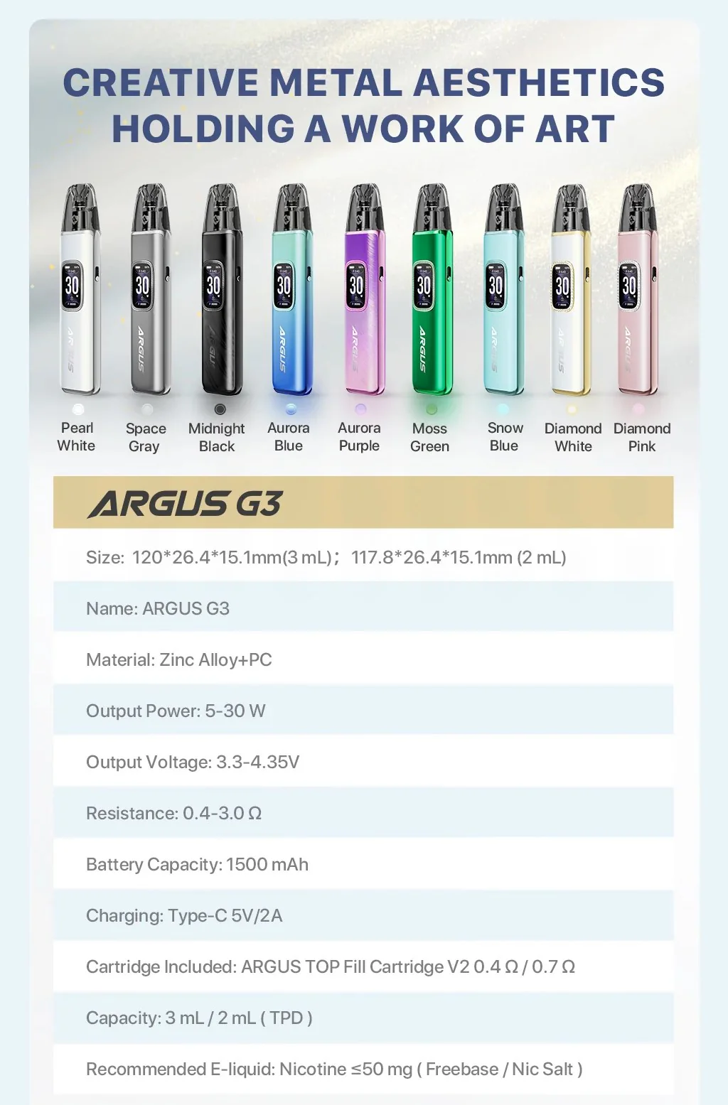 Voopoo Argus G3 Pod System 30w At Best Price In Pakistan