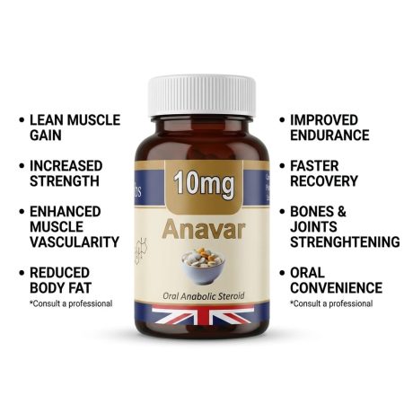 Anavar British Lab UK Made Tablets for Lean Muscle & Cutting Support