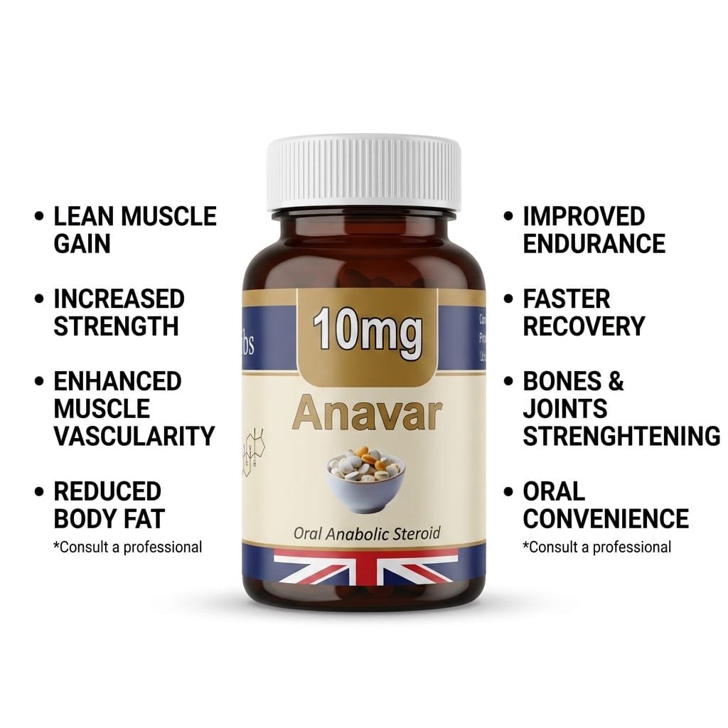 Anavar British Lab UK Made Tablets for Lean Muscle & Cutting Support