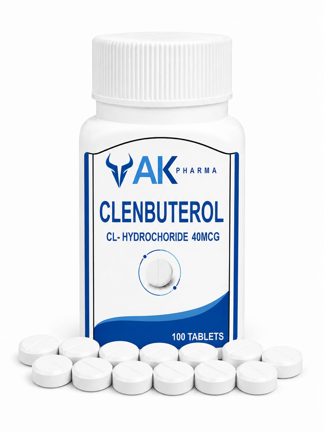 Clenbuterol 40 mcg Yak Pharma product packaging
